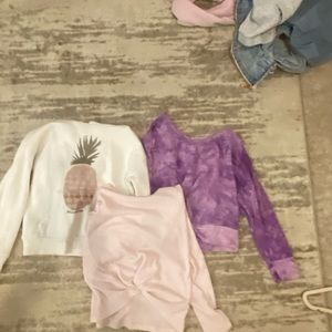 Colorful tree pack of sweat shirts high quality brands